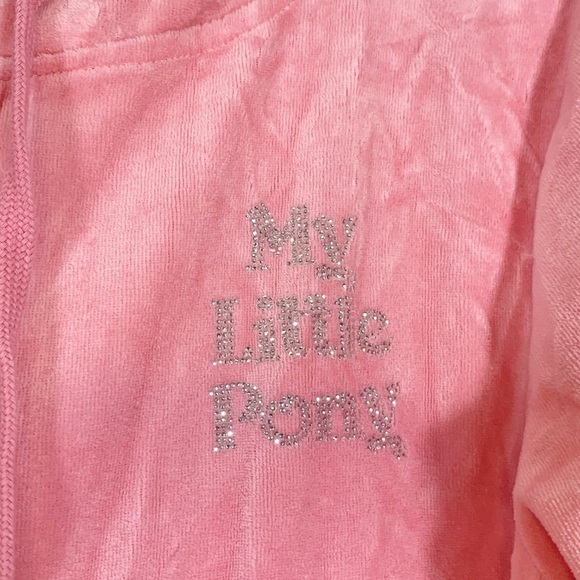 Dolls Kill My Little Pony Juicy Couture Style Verlour Track Jacket Size XL - Picture 7 of 10